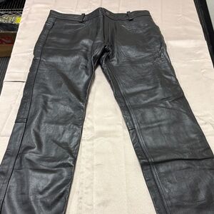 Stylish Black Leather Trousers